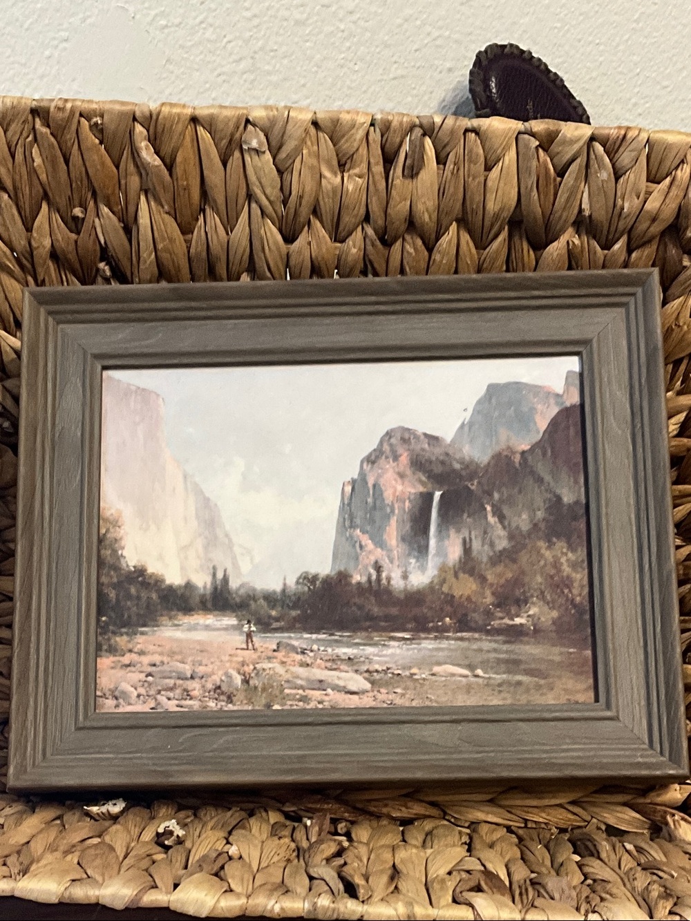 Framed Landscape Wall Art in Muted Earth Tones